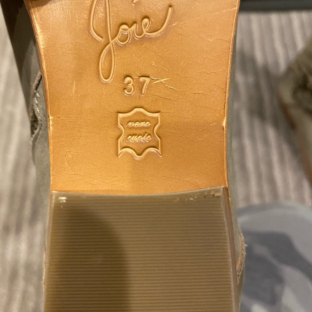 Joie gray soft leather/suede boots.